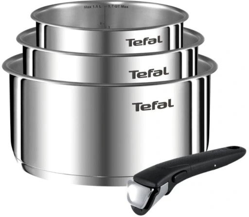 Набір каструль Tefal Ingenio Emotion з нержавіючої сталі 4 ел каструлі та рондо 16 18 20 см від компанії Інтернет-магазин EconomPokupka - фото 1