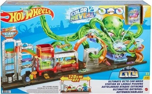 Набір Mattel Hot Wheels Mega Car Wash Octopus Attack від компанії Інтернет-магазин EconomPokupka - фото 1