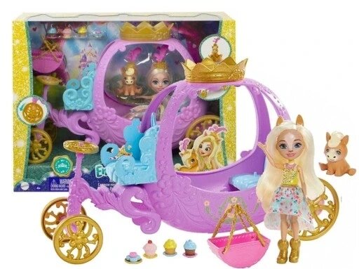 Набір Mattel Royal Enchantimals GYJ16 лялька Peola Pony на кареті від компанії Інтернет-магазин EconomPokupka - фото 1