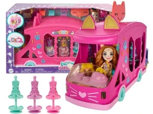 Набір мобільна модна студія Mattel Enchantimals Mobile Fashion Studio + лялька кошеня Hpb34 від компанії Інтернет-магазин EconomPokupka - фото 1