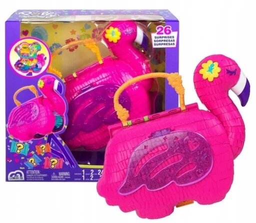 Набір Polly Pocket Flamingo Beach Party Hgc41 Doll Set від компанії Інтернет-магазин EconomPokupka - фото 1