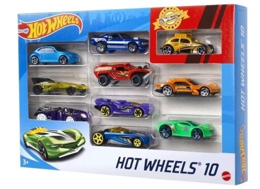 Набір транспортних засобів Mattel 54886 Hot Wheels 10 предметів 54886 від компанії Інтернет-магазин EconomPokupka - фото 1