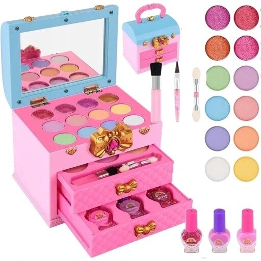 Набір з косметикою Nails Makeup набір макіяжу дівчині Cosmetic Box Picollo I-h142 від компанії Інтернет-магазин EconomPokupka - фото 1