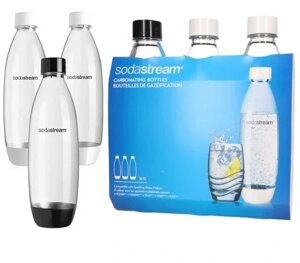 Набір пляшок для насичувача Soda Stream 3 шт пляшка для води 1л пляшки Sodastream 3 шт