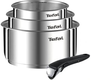 Набір каструль Tefal Ingenio Emotion з нержавіючої сталі 4 ел каструлі та рондо 16 18 20 см