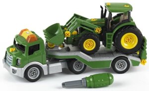 Набір транспортних засобів Klein John Deere трактор іграшкова машина евакуатор вантажівка джон дір 3908
