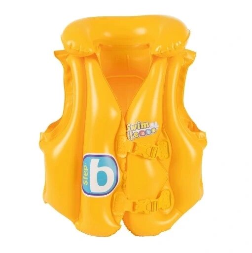 Надувна жилетка Bestway Swim Safe 32034 для вивчення плавання жовта надувна 51 Cm шт. 46 Cm від компанії Інтернет-магазин EconomPokupka - фото 1