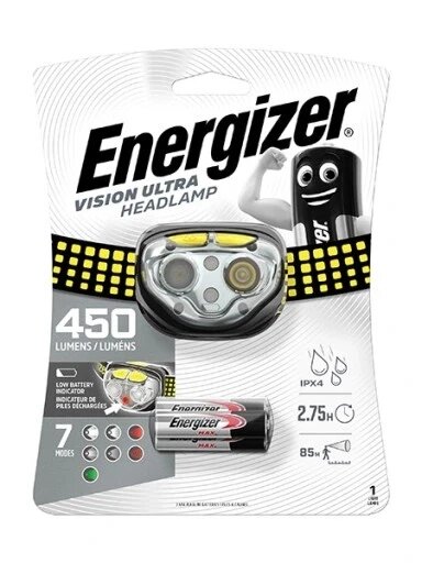Налобний ліхтар Energizer 450 лм Vision Ultra IPX4 від компанії Інтернет-магазин EconomPokupka - фото 1