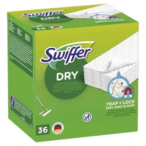 Наповнювачі для швабри Swiffer Dry 36 шт. білі від компанії Інтернет-магазин EconomPokupka - фото 1