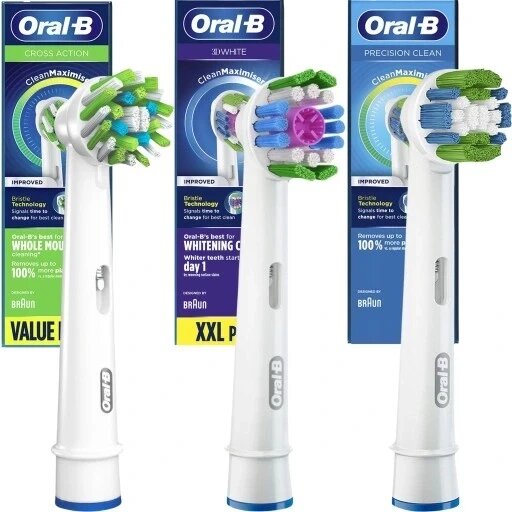 Насадка для зубної щітки Oral-b Precision Clean 1 штука 3 оригінальні насадки Braun від компанії Інтернет-магазин EconomPokupka - фото 1