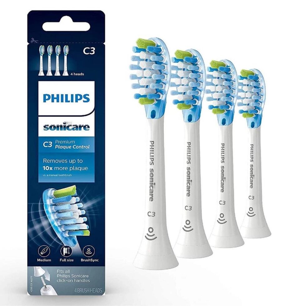 Насадка для зубної щітки Philips Sonicare C3 Premium Plaque Defence HX9044/17 від компанії Інтернет-магазин EconomPokupka - фото 1