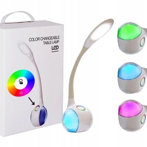 Настільна лампа Retoo біла до 5 Вт RGB LED USB від компанії Інтернет-магазин EconomPokupka - фото 1