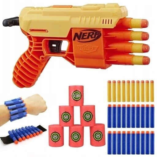 Nerf Alpha Strike Fang Qs-4 E6973 + мішені Opaska Cele від компанії Інтернет-магазин EconomPokupka - фото 1