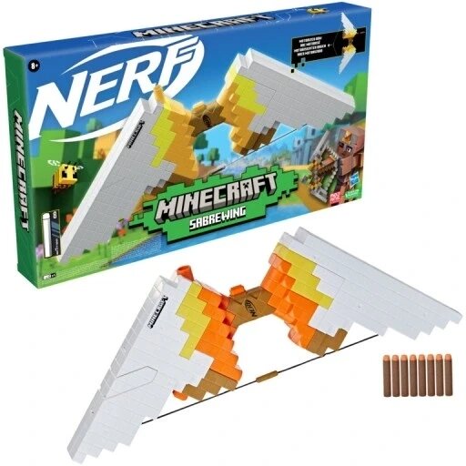 Nerf Minecraft Sabrewing F4733 Hasbro саблівний лук 5010994139902 від компанії Інтернет-магазин EconomPokupka - фото 1