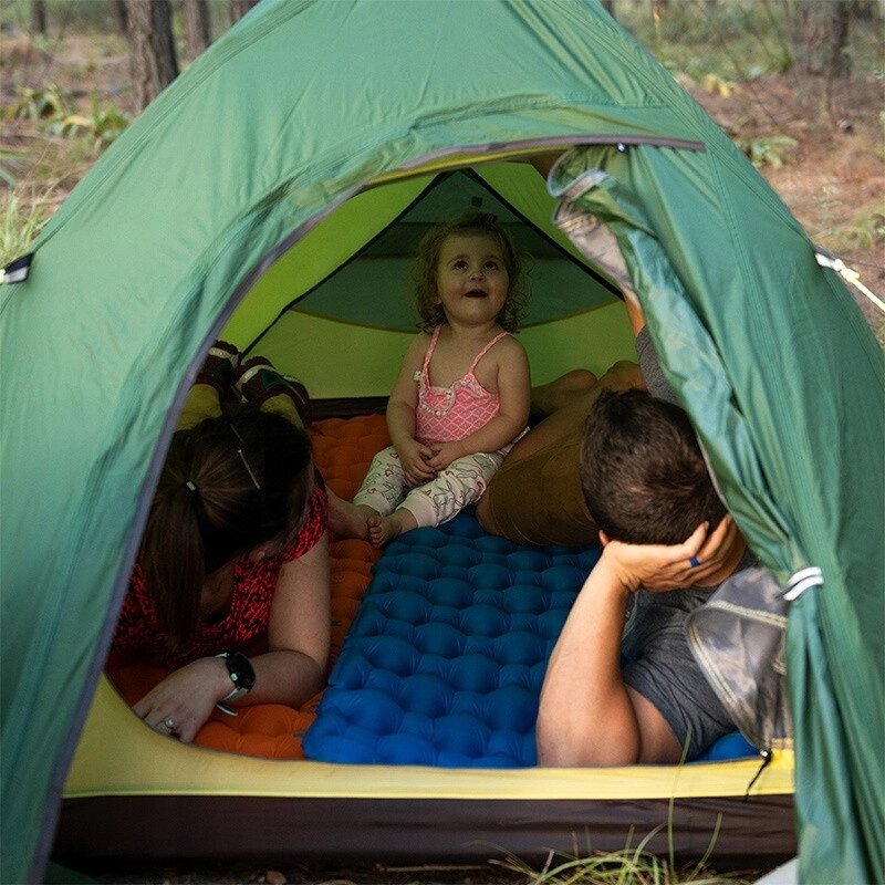 Одномісний матрац Naturehike 195 шт. 59 6,5 см відтінки блакитного надувний туристичний Fc-12 Nh19z012-p від компанії Інтернет-магазин EconomPokupka - фото 1