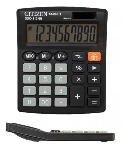 Офісний калькулятор Citizen Sdc-810nr 10-цифровий від компанії Інтернет-магазин EconomPokupka - фото 1