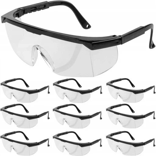 Окуляри проти бризок Falon-tech Ft016007 окуляри захисні Polycarbonate Clear Goggles Ohs 10шт від компанії Інтернет-магазин EconomPokupka - фото 1