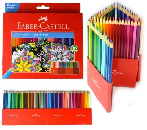 Олівці Faber-Castell Castle 60 ел. від компанії Інтернет-магазин EconomPokupka - фото 1