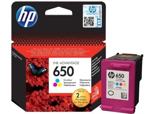 Оригінальний чорнильний картридж HP CZ102AE 650 INK Advantage Color від компанії Інтернет-магазин EconomPokupka - фото 1