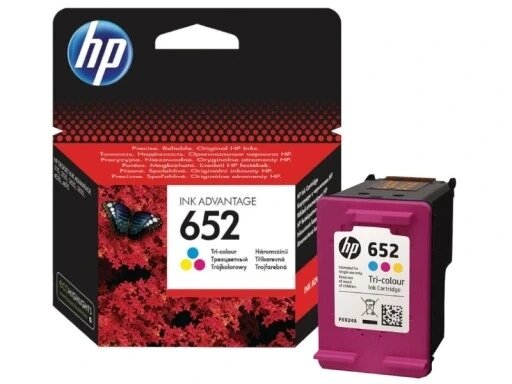 Оригінальний чорнильний картридж HP F6V24AE 652 INK Advantage Color від компанії Інтернет-магазин EconomPokupka - фото 1