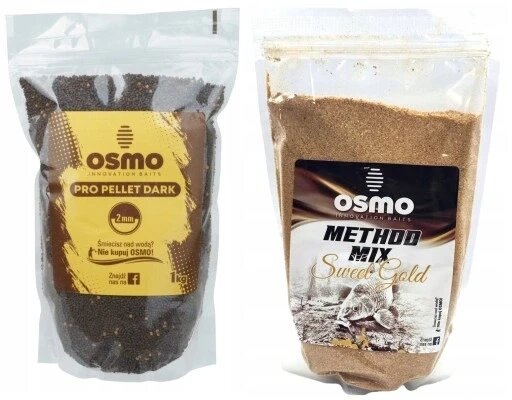 Osmo Pro пелети темний 2мм метод годівниця + занета солодкий золотий мікс від компанії Інтернет-магазин EconomPokupka - фото 1