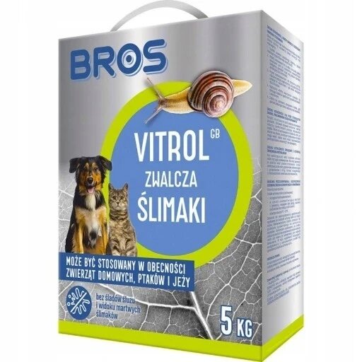 Отрута для равликів Bros Vitrol Gb 5 кг Snail Control Poison вбиває равликів безпечно для тварин від компанії Інтернет-магазин EconomPokupka - фото 1