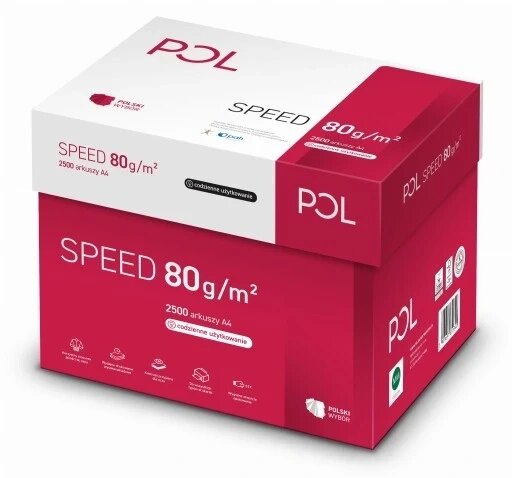 Папір офісний Polspeed, формат а4, 80г, 2500 аркушів від компанії Інтернет-магазин EconomPokupka - фото 1