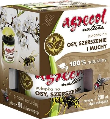 Пастка проти мух ос Agrecol 0,5 кг мл еко на оси шершні мухи 1шт від компанії Інтернет-магазин EconomPokupka - фото 1