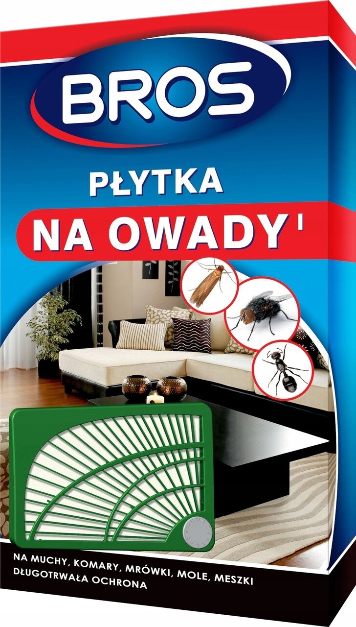 Пастка проти тараканів комарів молей мурах мух клопів сріблянок Bros 0,075 кг пластина на комах мухи комарі молі від компанії Інтернет-магазин EconomPokupka - фото 1