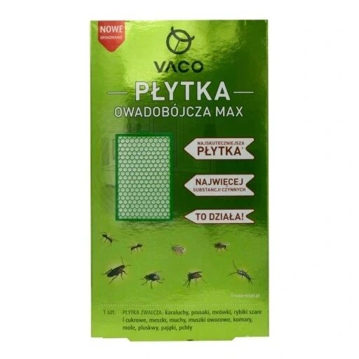 Пастка проти тараканів комарів мурах мух павуків блох клопів мокриць Vaco 0,046 кг плитка інсектицидна Max від компанії Інтернет-магазин EconomPokupka - фото 1