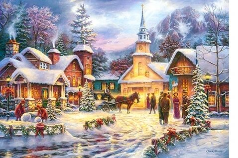 Пазл Castorland 1500 ел Faith Runs Deep 151646 гори зима місто різдво церква сніг 9+ від компанії Інтернет-магазин EconomPokupka - фото 1
