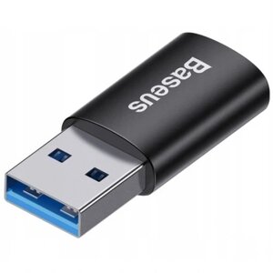 Перехідник Usb Baseus Zjjq000101 чорний адаптер Otg 3.1 Usb-c до Usb-a передача 10gb/s