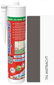 Санітарний силікон Mapei сірий 310 мл Mapesil Ac 114 антрацит 310мл в Івано-Франківській області от компании Інтернет-магазин EconomPokupka