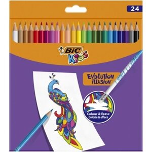 Олівці BIC 24 шт. BIC Kids Evolution Illusion в Івано-Франківській області от компании Інтернет-магазин EconomPokupka