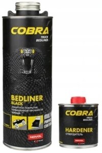 Захисне покриття Novol Cobra Bedliner 600 мл 0,6л + консерваційний засіб чорний в Івано-Франківській області от компании Інтернет-магазин EconomPokupka