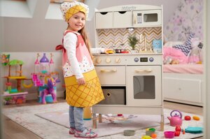 Дерев'яна кухня Kinderplay Green Gs0059-1 для дітей із світлодіодним освітленням та звуком Premium 107cm в Івано-Франківській області от компании Інтернет-магазин EconomPokupka