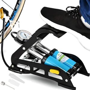 Ножний двопоршневий насос Retoo для автомобіля або велосипеда