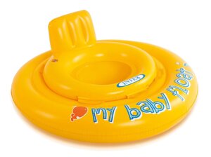 Надувне сидіння для вивчення плавання Intex My Baby Float жовтe 56585 колесо крісло спинка в Івано-Франківській області от компании Інтернет-магазин EconomPokupka