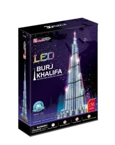Пазл Burj Khalifa 3d light Cubicfun Da-20508 3d Khalifa136 Fun L133h