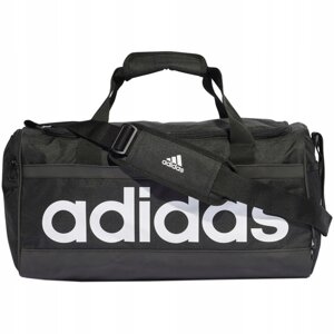 Adidas спортивна сумка поліестер логотип для тренажерного залу тренінгу чорна Essentials Duffel