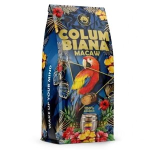 Кава в зернах Blue Orca COLUMBIANA MACAW Peru 1 кг 100% АРАБІКА