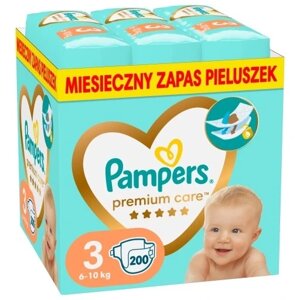 Підгузки Pampers Premium Care розмір 3 200 шт. 6-10 кг