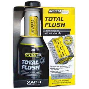 Засіб для промивки кілець Xado Total Flush 250 Ml для двигуна + ревіталізатор очищує поршні