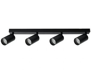 Прямокутний стельовий точковий світильник рейка Smartled SM-124 Linear black 4 GU10