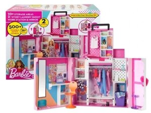Лялька барбі шафа для одягу + Barbie Dream Wardrobe ляльки