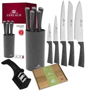Набір ножів в блоці Gerlach Smart Granit 5 шт.