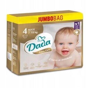 Підгузки Dada Extra Care розмір 4 82 шт. 7-18 кг