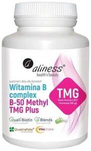 Дієтична добавка Aliness Vitamin B Complex B-50 Methyl TMG 100 капсул