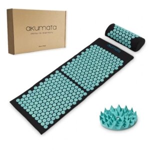 Килимок для точкового масажу AKUMATA Sapphire з подушкою