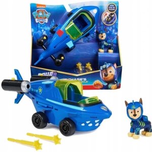 Spin Master Chase Shark Vehicle Blue машинка Paw Patrol Aqua Pups з фігуркою 6066140